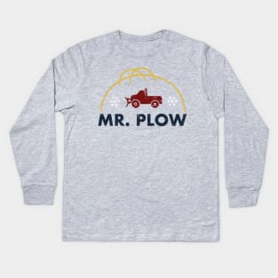 Mr. Plow Logo (color) Kids Long Sleeve T-Shirt